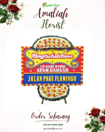 Sewa Papan Bunga Sungkai Tengah